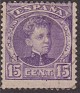 Spain 1901 Alfonso XIII 15 CTS Violeta Edifil 246. 246 us. Subida por susofe